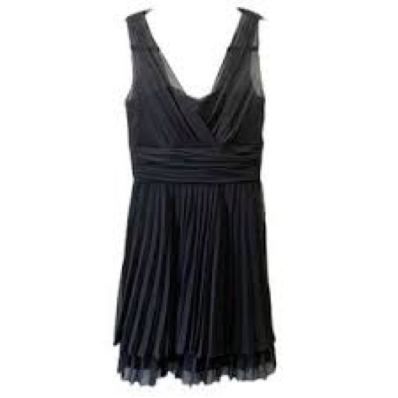 Selina Studio | Black Pleated Mini Dress | Size Medium - Picture 2 of 8